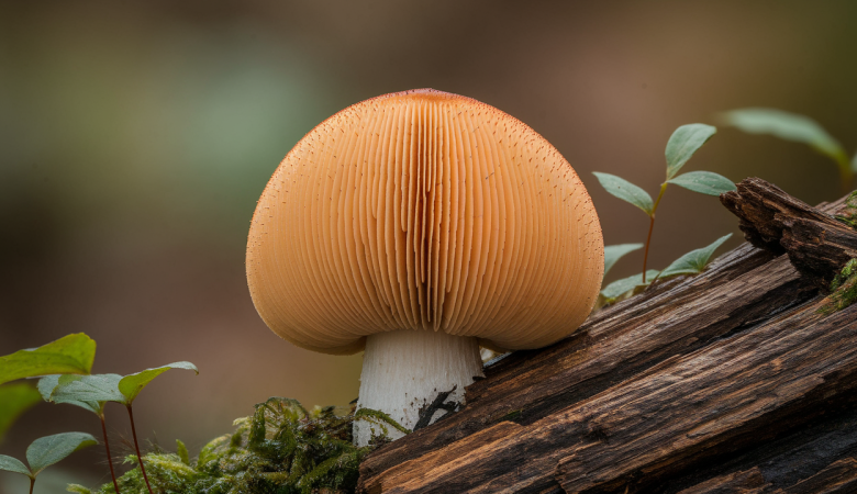 Champignon Orange sur Bois Mort : Identification et Caractéristiques