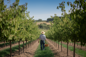 fermier-chapeau-verger-noisettes