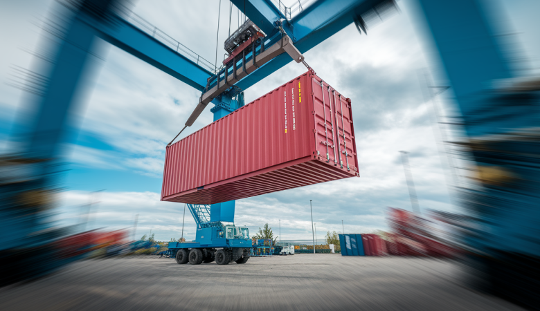 grue-container-rouge-chantier-industriel