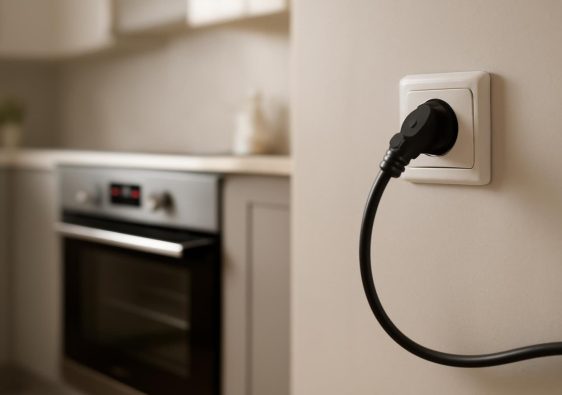 four-moderne-cable-prise-cuisine-floutee