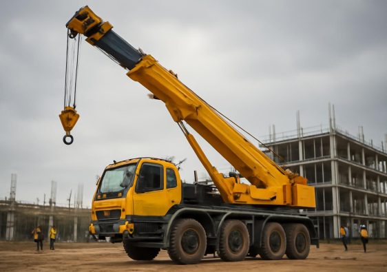 grue-mobile-chantier-travailleurs-flous