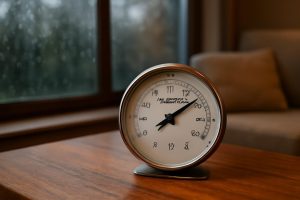 hygrometre-table-bois-pluie-fenetre