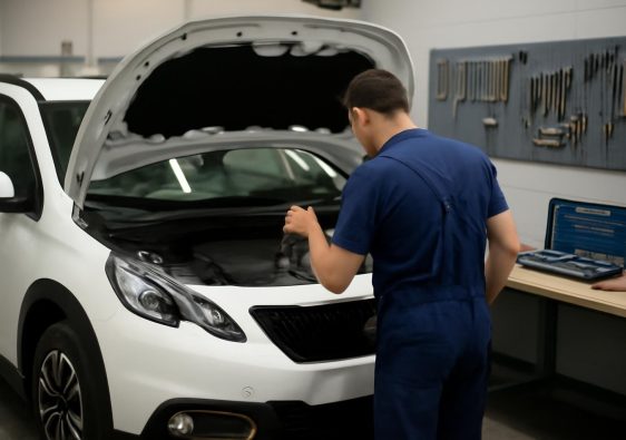 mecanicien-huile-peugeot-2008-garage