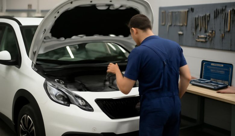 mecanicien-huile-peugeot-2008-garage