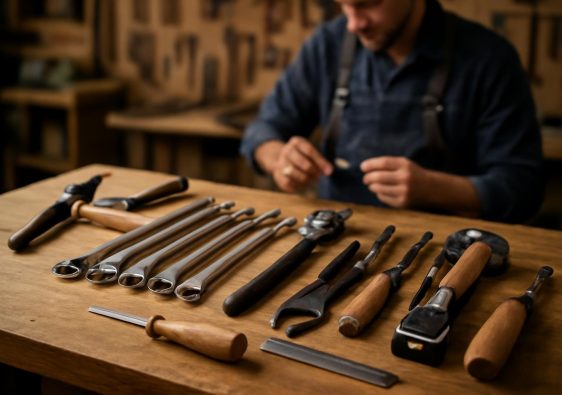 outils-qualite-etabli-bois-personne-floue