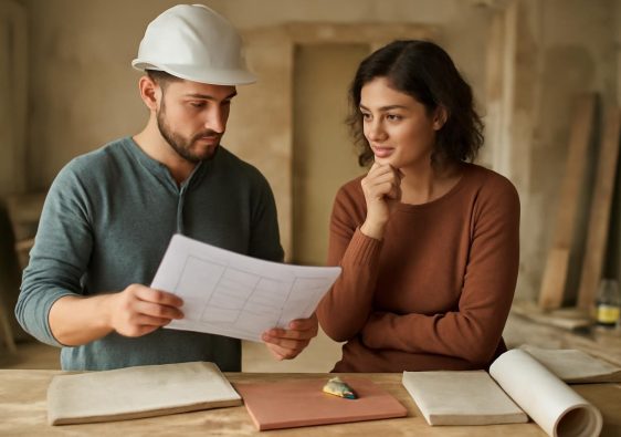 personne-inspectant-plan-chantier-renovation