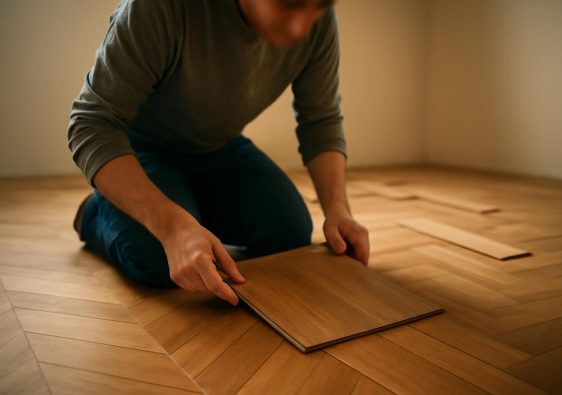 personne-parquet-bois-surface-claire
