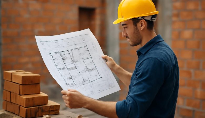 personne-plan-construction-briques-outils