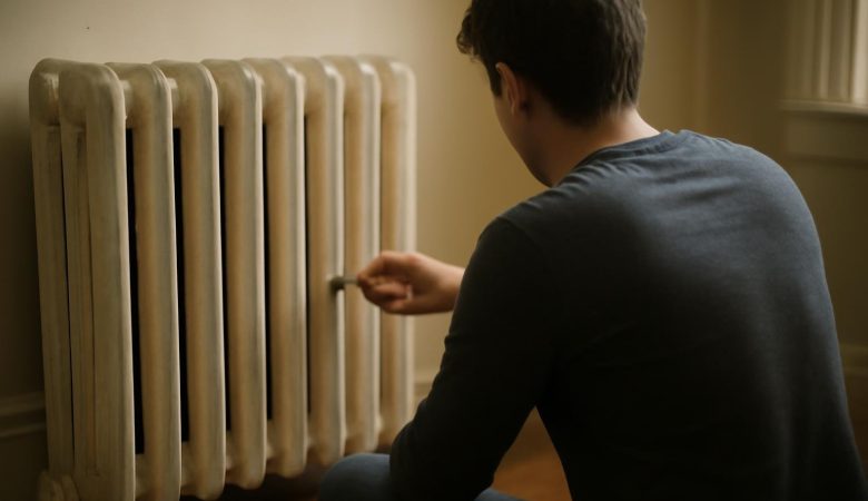personne-radiateur-fonte-valve
