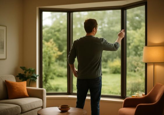 salon-moderne-baie-vitree-jardin