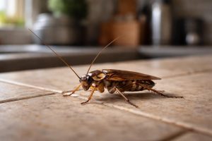 blatte-germanique-cuisine-carrelage-flou