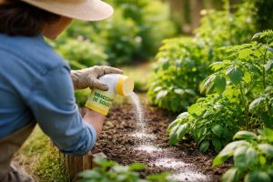 jardin-entretien-personne-sol-bicarbonate