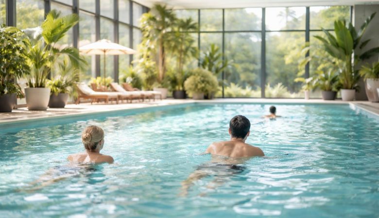 piscine-moderne-baies-vitrees-plantes-tropicales