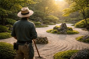 jardinier-dos-jardin-zen-graviers