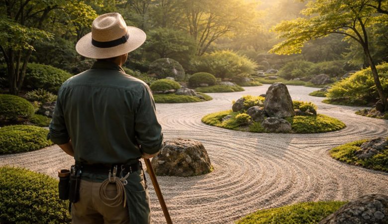 jardinier-dos-jardin-zen-graviers