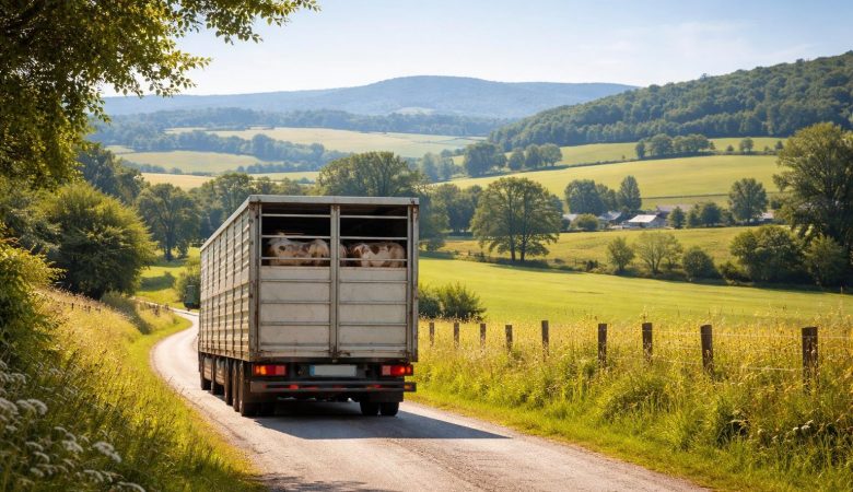 camion-transport-animaux-route-campagne