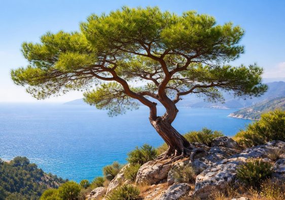 pin-alep-colline-rocheuse-mer-mediterranee