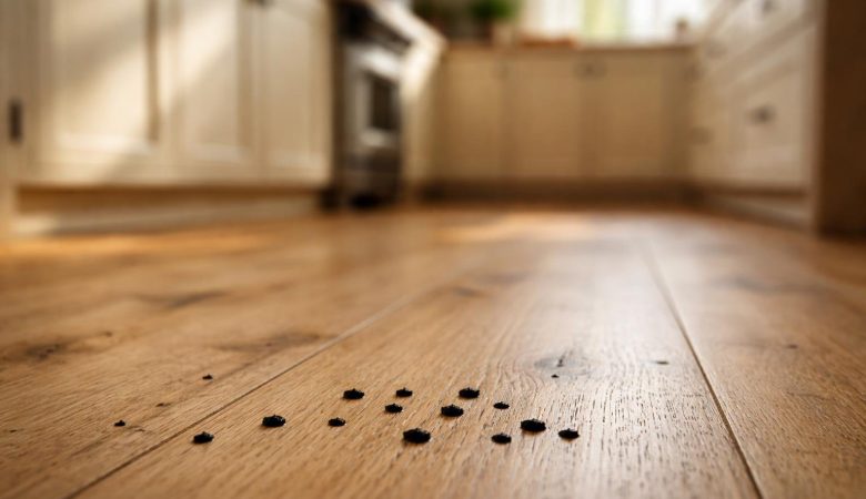 sol-cuisine-bois-clair-crottes-souris