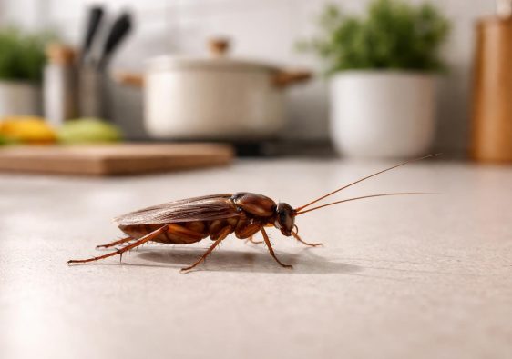 insecte-marron-comptoir-cuisine