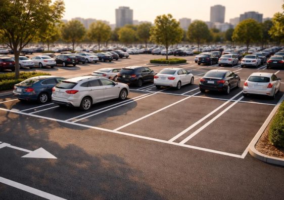 parking-lignes-claires-voitures-organisees