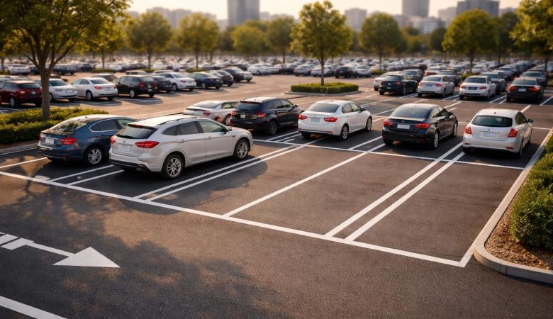 parking-lignes-claires-voitures-organisees