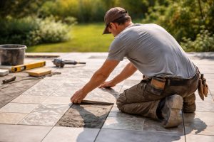 artisan-pose-carrelage-terrasse-jardin