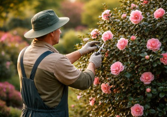 jardinier-taille-camelia-jardin-flou