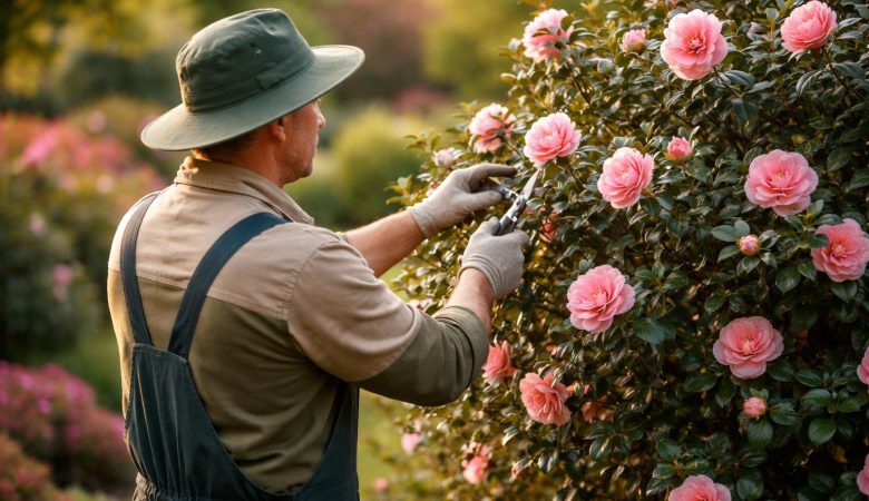 jardinier-taille-camelia-jardin-flou