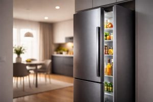 cuisine-moderne-refrigerateur-ouvert
