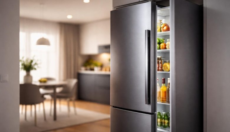 cuisine-moderne-refrigerateur-ouvert