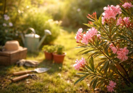 laurier-rose-fleur-jardin-soleil