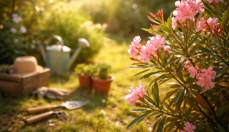 laurier-rose-fleur-jardin-soleil