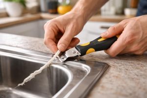 mains-floues-retrait-joint-evier