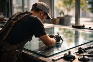artisan-travail-vitre-outils-lumiere