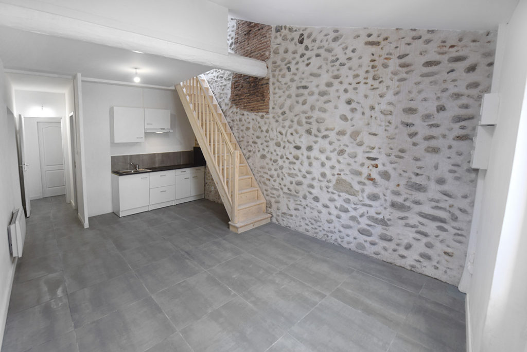 investissement-locatif-renovation-gestion-complete-midi-pyrenees-appartement-escalier duplex pierre